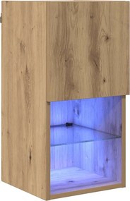vidaXL Falsítható TV Szekrény Artisan tölgy 30,5 x 30 x 60 cm Faanyag