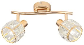 Spotlámpa DUBAI 2xE14/40W/230V Rózsaarany