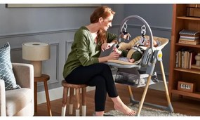 KINDERKRAFT - Gyermek etetőszék 2in1 LASTREE szürke