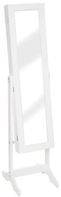 Atmosphera - álló tükör ékszertartóval KRISTIN 146,8x37 cm fehér