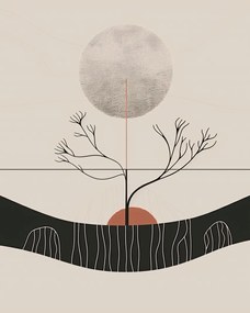 Poszter 40x50cm Téli Hold