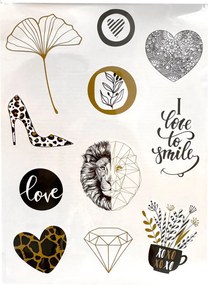 Színes Black&amp;Gold matrica szett 3 ív