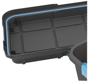 Curver Scuba Box L kerekes láda fekete/kék 80L 39,5x78x35cm