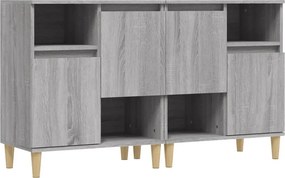 vidaXL 2 db szürke sonoma színű szerelt fa tálalószekrény 60x35x70 cm