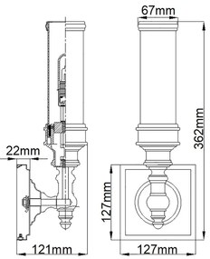 Elstead FE-PAYN-OR1-BATH - LED Fürdőszobai lámpa PAYNE 1xG9/3W/230V IP44