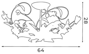 Csillár SUMMER 3xE14/60W/230V