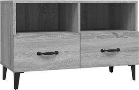 vidaXL szürke sonoma színű szerelt fa TV-szekrény 80x36x50 cm