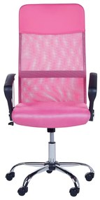 Rózsaszín irodai forgószék DESIGN Beliani