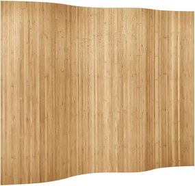vidaXL természetes színű bambusz paraván szélessége 250 cm magassága 165 cm