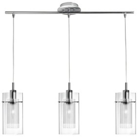 Searchlight 3303-3CC - Csillár zsinóron DUO 3xE14/60W/230V fényes króm