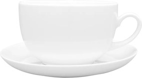 Lubiana Dorottya Kávéscsésze Tea Aljjal Fehér 450 ml 17,5 cm