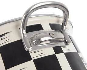 Orion Šachovnice Lem zománcozott edény, 3 l, átmérő 22 cm, 22 cm átmérőjű