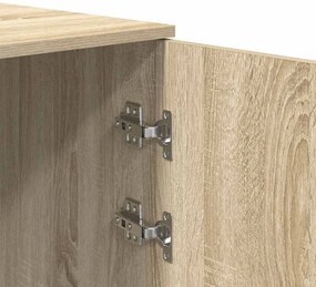 tároló szekrény sonoma tölgy 40x45x103,5 cm szerelt fa