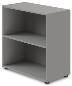TopOffice Premium alacsony széles szekrény 79,8 x 40,4 x 80 cm, szürke
