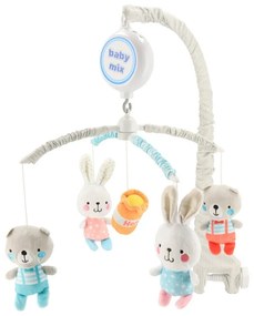 Baby Mix Elektronikus körhinta macikkal ésnyuszikkal, átmérő 35 cm