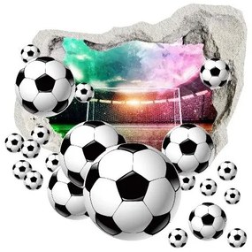 3D focilabda falmatrica stadionháttérrel 120 x 120 cm