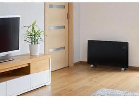 Sencor - Okos elektromos direkt fűtőtest/konvektor 1200/2400W/230V IP24 Wi-Fi fekete