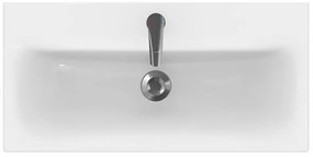 Cersanit S801-221-DSM - Falra szerelhető MODUO 80 cm széles fürdőszobaszekrény mosdóval, fehér