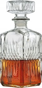Üveg whiskys pohár konyak bor dugóval Red 850 ml