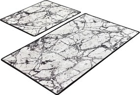 Marble fehér fürdőszobai szőnyeg