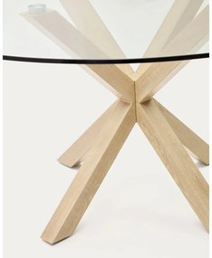 Kerek étkezőasztal üveg asztallappal ø 150 cm Argo – Kave Home