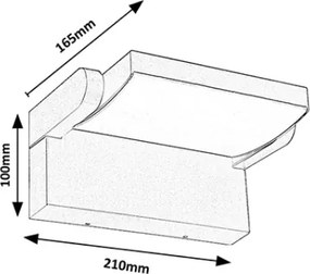 Brilagi - LED Kültéri fali lámpa ANKLE LED/18W/230V 3000K IP65