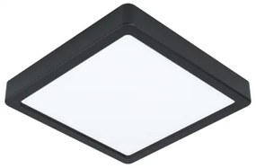 LED panel , 16.5W , falon kívüli , négyzet , természetes fehér , fekete keret , EGLO , FUEVA 5 , 99256