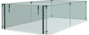 Outsunny Kertészeti Üvegház Paradicsom Növény Védő Hálós Roll-Up Ajtó HDPE, mérete 125L x 248W x 62.5H cm | Aosom