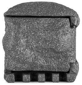 Power Rock Remote, sötétszürke, kerti csatlakozó aljzat, 4-es elosztó, 1,5 m, távirányító, szikla