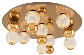 LED mennyezeti lámpa CREMONA LED/37W/230V 3000K aranyszínű