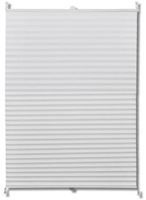 vidaXL Plisse Roló 70 x 125 cm Fehér Redős Roló