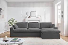 Sötétszürke sarokkanapé Belair – Bobochic Paris