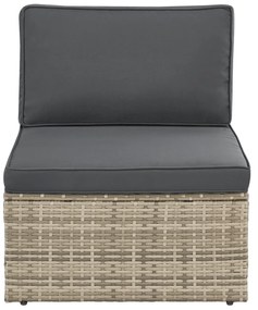 Juskys Salou rattan szett - szürke