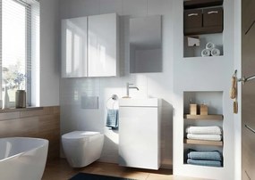 AREZZO design MINI 40 1 ajtós fehér (Fürdőszoba alsószekrény + mosdó)