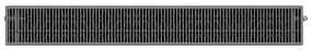 Mexen CVL33 Line, panelradiátor 600 x 1800 mm, alsó csatlakozás, 3961 W, antracit, W633L-060-180-66