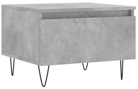 2 db betonszürke szerelt fa dohányzóasztal 50 x 46 x 35 cm