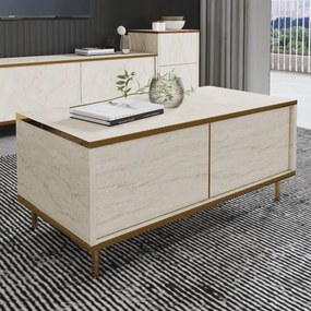 Dohányzóasztal Imaj - Travertine