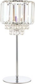 LAURA ASHLEY 3569659-Q VIENNA Kristály Asztali lámpa Fehér, Csiszolt króm G9 IP20