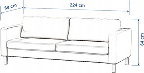 Karlstad összecsukható kanapé huzat Ikea narancssárga-zöld
