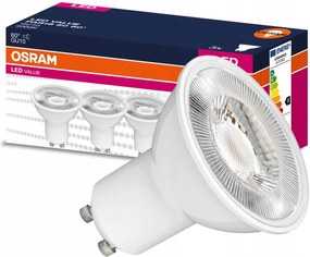 Led izzó PAR16 Reflektor GU10 4.5W 50W 350lm 4000K Semleges 60° 3 db