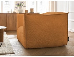 Mustársárga buklé fotel Giorgia – Bobochic Paris