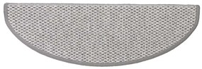15 db szizál hatású platina öntapadó lépcsőszőnyeg 65x21x4 cm