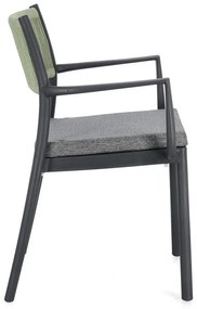 Szürke műanyag kerti szék szett 4 db-os Alvin – Bizzotto