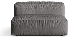 Szürke bársony kanapé modul (középső rész) Martina – Micadoni