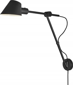 Nordlux Stay Long Wall fekete fali lámpa 60W E27 állítható kerettel