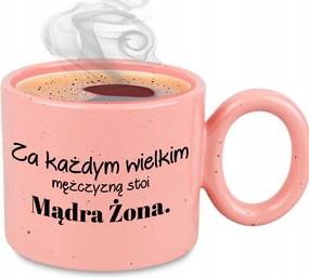 Bögre XL Rózsa Ajándék Férjnek Minden Nagy Férfi mögött Okos Feleség áll