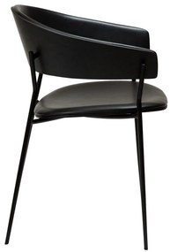 Matt fekete karfás étkezőfotel Crib – DAN-FORM Denmark