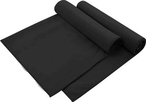 vidaXL Kültéri Szék Törölközők 2 pcs Fekete 130 x 60 cm