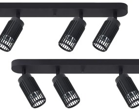 Spotlámpa VERTICAL 6xGU10/8W/230V fekete