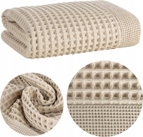 Melo Fürdőlepedő 70x140cm bézs pamut vastag nedvszívó puha spa